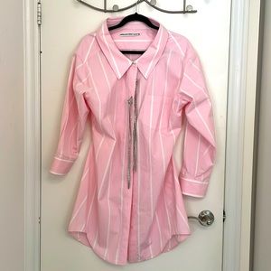 Alexander Wang
off-shoulder crystal-embellished shirtdress (Brand new)